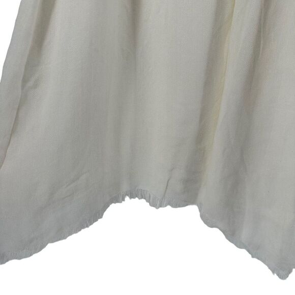 Les Soeurs Dress White Mini Size S Fringe Hem Halter Neck Beach Bohemian Classic - Picture 5 of 8